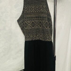 Maurices Black and Gray Knit Dress